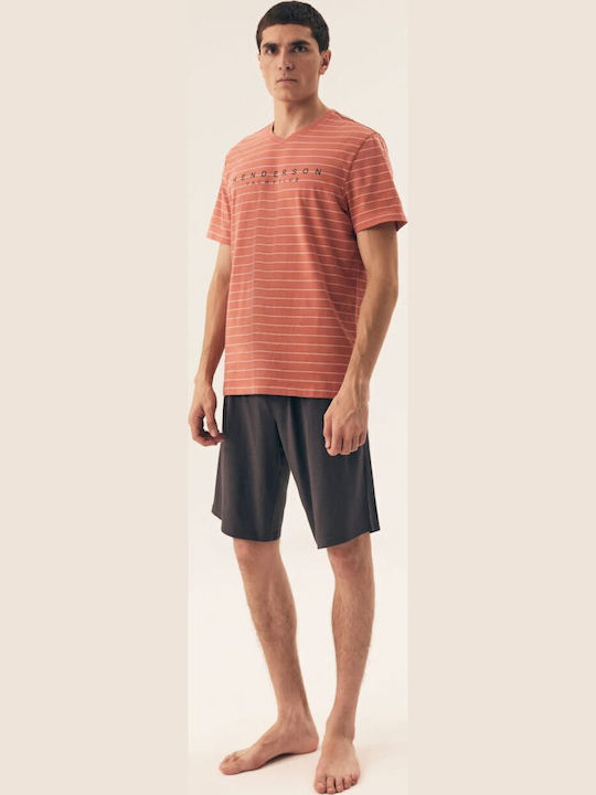 Henderson Men's Summer Pajamas Set Orange