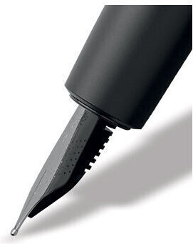 Faber-Castell E-motion Pure Stilou Caligrafie Extra Fine Din Aluminiu Cu Cerneală Neagră