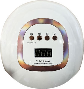 Beauty Salon Nail Polish Curing Lamp UV / LED 220W White