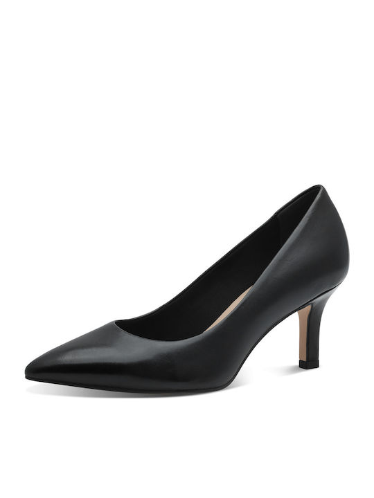 Leather Black Heels