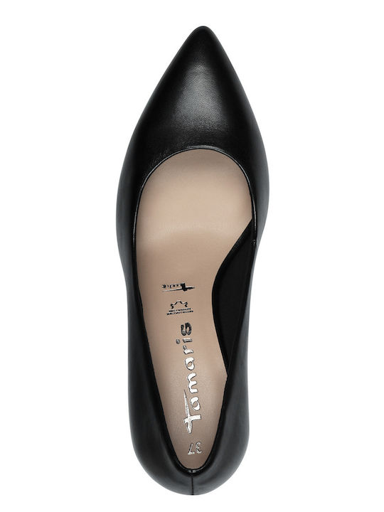 Leather Black Heels