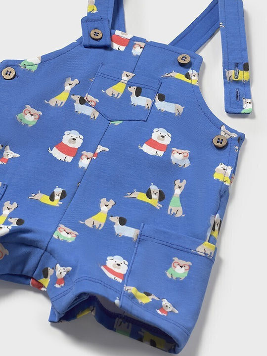 Mayoral Set Babystrampler Kurzärmelig mit Zubehör White/Blue 3Stück