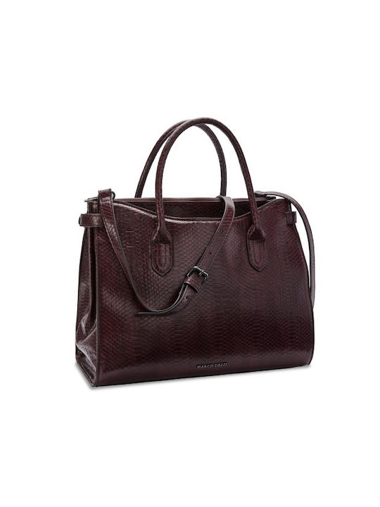 Damen-Tote-Handtasche Bordeaux
