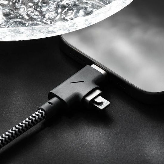 Native Union Belt Duo Pro USB-C to USB-C & Lightning Cable 240W 2.4m Cosmos Nu-belt-proccl-cos-n