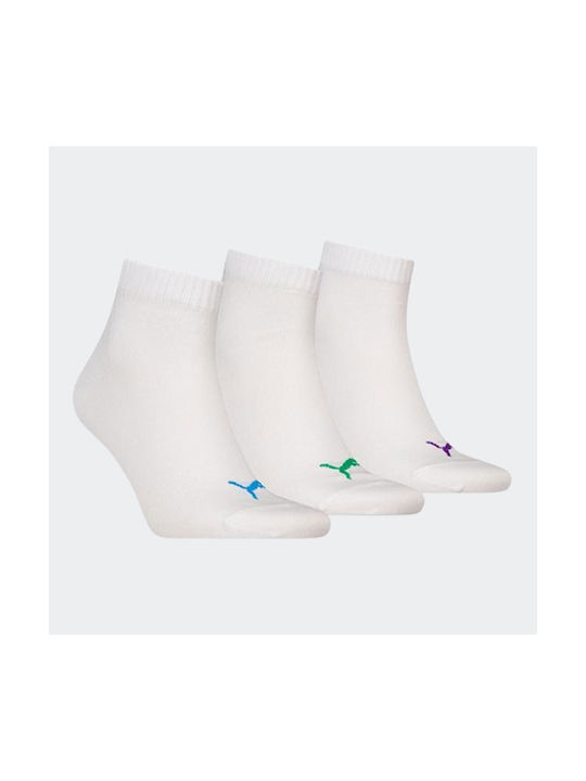 Puma Unisex Athletic Socks White 3 Pairs