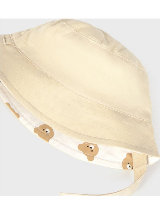 Mayoral Kids' Hat Jockey Fabric Beige