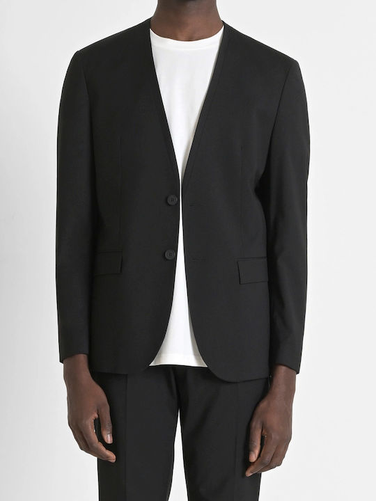 Men's Suit Jacket Slim Fit Black