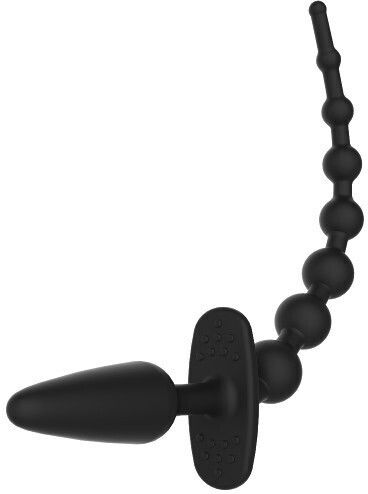 Zenn Bim Bam Line Silicone Bead Tail Πρωκτική Σφήνα Μαύρη 31cm