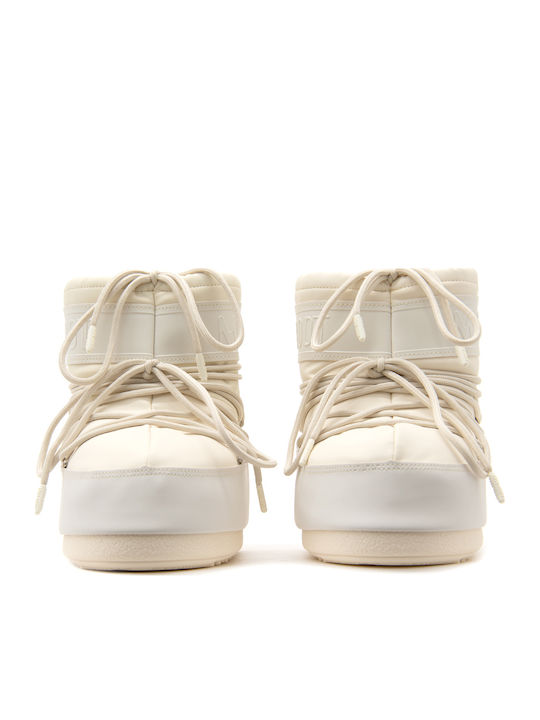 Icon Low Women's Boots with Rubber Beige