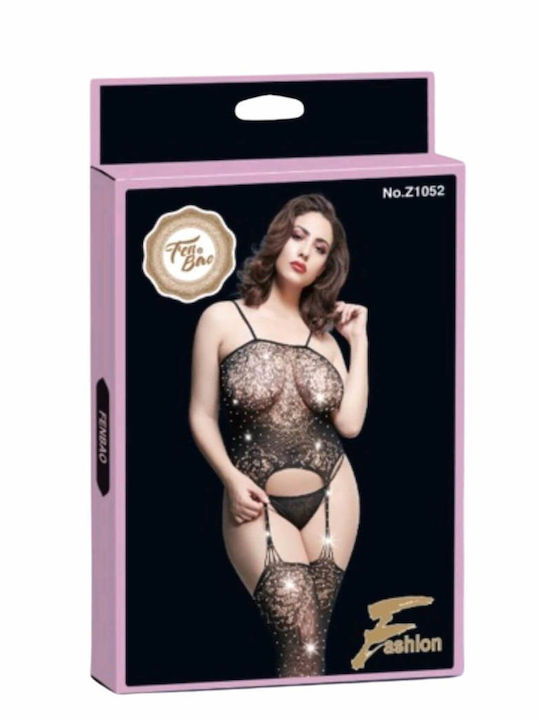 Fen Bao Sexy Bodystocking Black