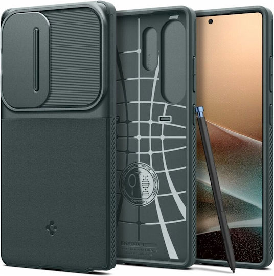 Spigen Optik Armor Back Cover Durable Green (Galaxy S25 Ultra)