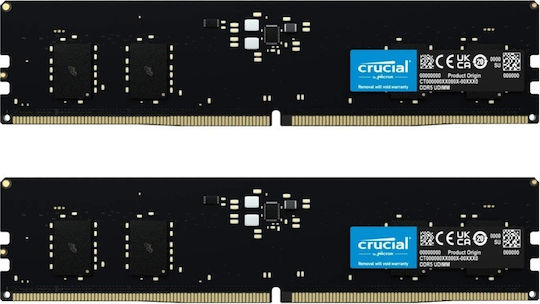 Crucial 16GB DDR5 RAM with 2 Modules (2x8GB) and 5600 Speed for Desktop