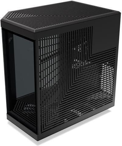 HYTE Y70 Touch Infinite Геймърско бюро Midi Tower Компютърна кутия със страничен прозорец Черен