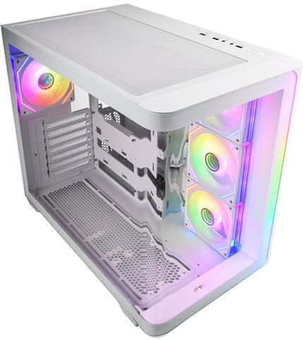 FSP/Fortron M580 Gaming Midi Tower Κουτί Υπολογιστή με Πλαϊνό Παράθυρο και RGB Φωτισμό Λευκό