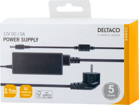 Deltaco Universal Power Adapter 12 5A 60W