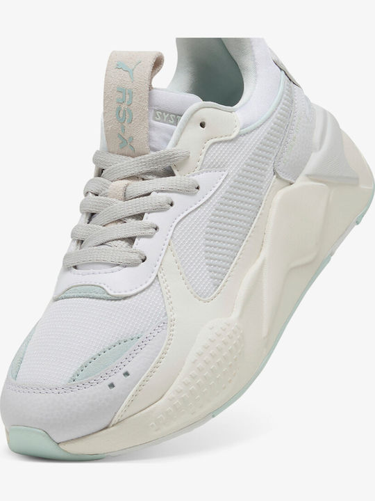 Rs-X Soft Дамски Чънки Сникърси Puma Бели-Спокойно Сини