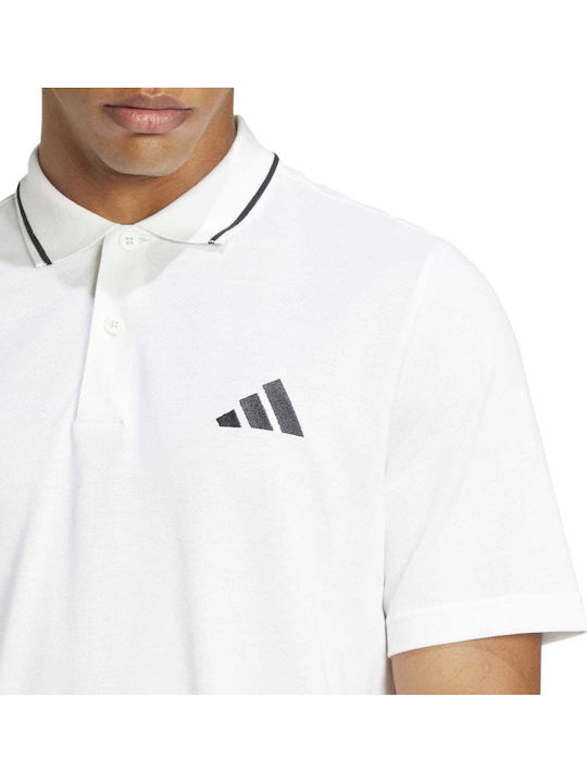 adidas Essentials JE9020 Ανδρική Μπλούζα Λευκή