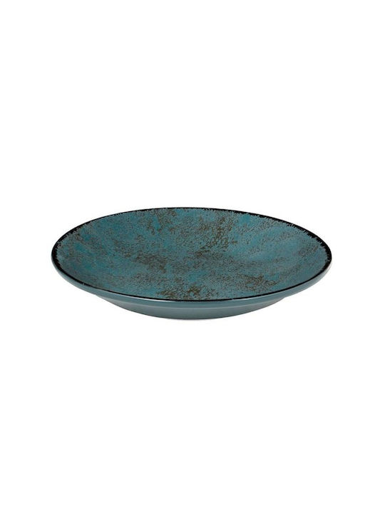 Oriana Ferelli Moon Shade Plate Shallow Teal with Diameter 27cm