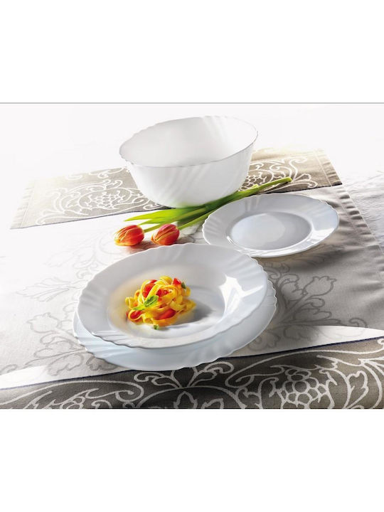 Bormioli Rocco Ebro Plate Soup with Diameter 24cm 6pcs