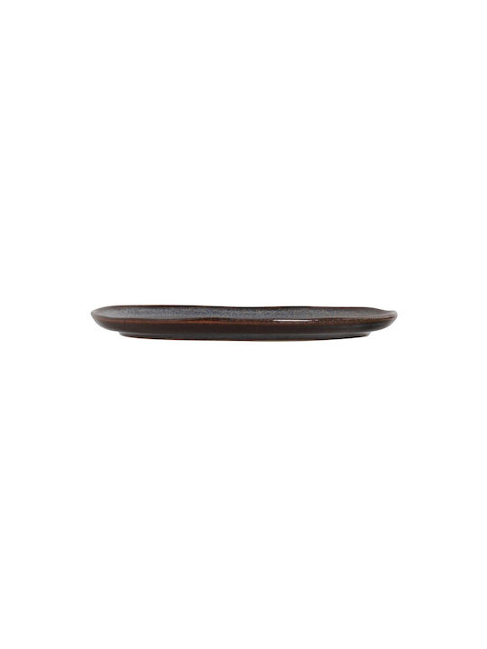 Porto Brasil Organic Titanium Πιάτο Γλυκού Κεραμικό Μπλε με Διάμετρο 21.5cm