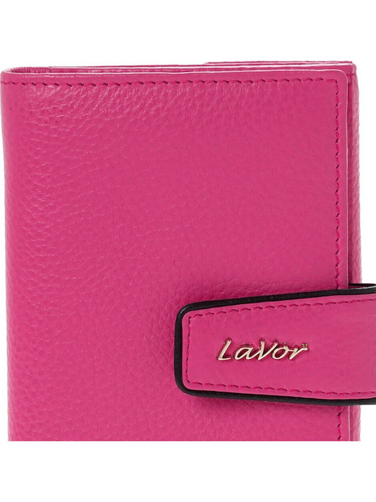 Small Leather Women's Wallet Classic with RFID Pink