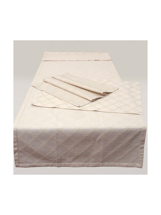 Anna Riska Caroline Platzdeckchen Stoff Beige 37x50cm 422440 4Stück