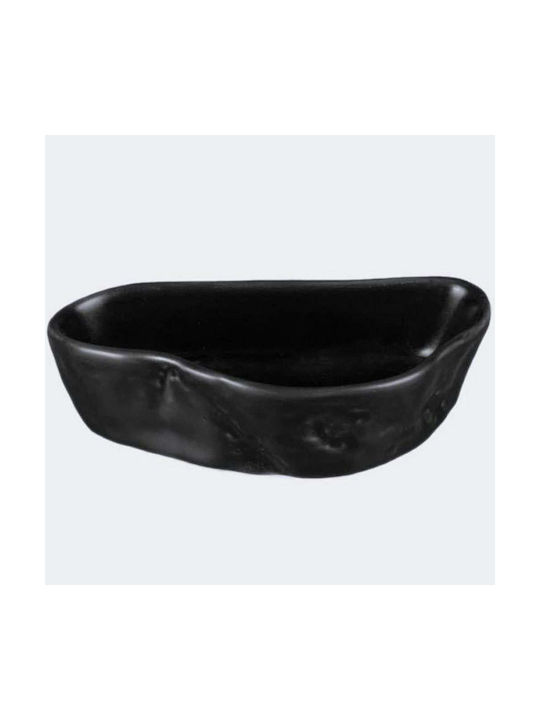 Max Home Dip-Schüssel Rund Schwarz mit Durchmesser 11cm