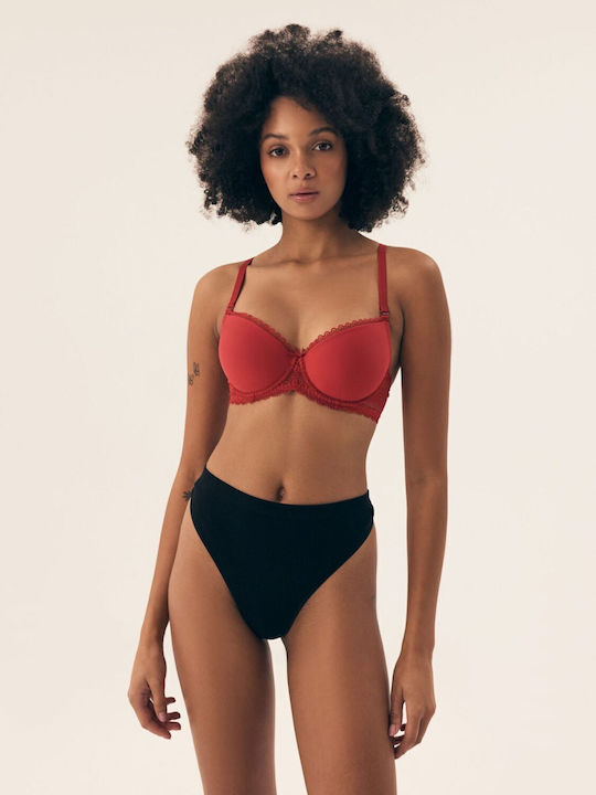Julietta Push Up Bra Underwire Red