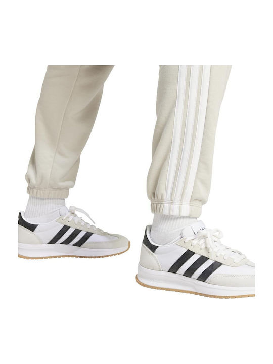 Essentials 3-Stripes Παντελόνι Φόρμας Εκρού