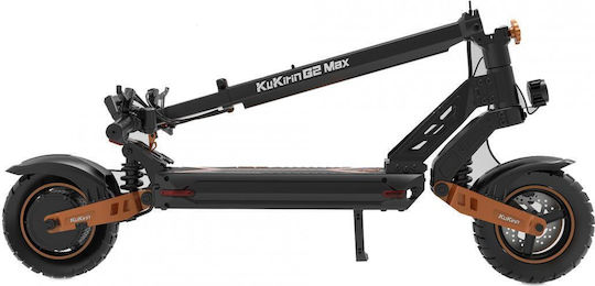 Kugoo Kirin G2 MAX Електрически Тротинетка с Максимална Скорост 55 км/ч и Максимална Автономност 80 км в Черен Цвят със Седалка