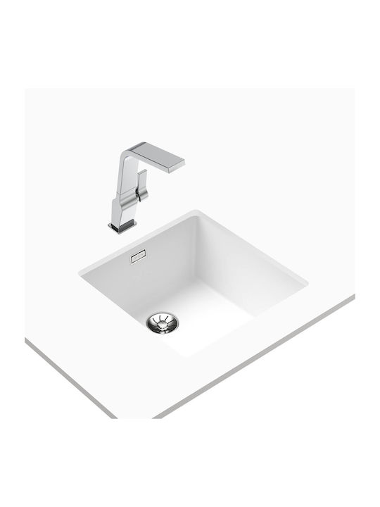 Teka Radea R10 40.40 M-TG 115230050 Drop-In Мивка от Синтетичен Гранит Ш45.6xД45.6см Бял