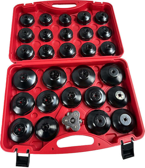 30-teiliges Ölfilterkappenschlüssel-Set Gebo Tools