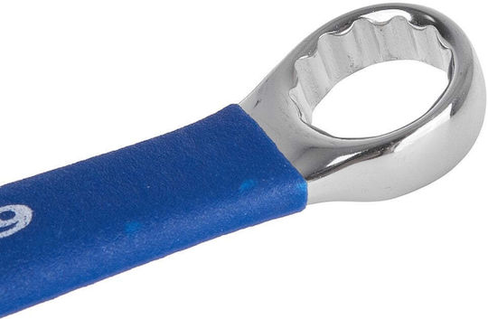 Set 12 Fixed Ring Combination Wrenches Anti-slip Rubber Handle Grip 6-32mm