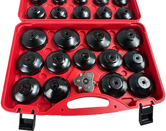 30-teiliges Ölfilterkappenschlüssel-Set Gebo Tools