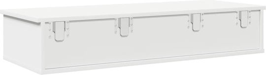 Wall Shelf White 100x37.5x19cm