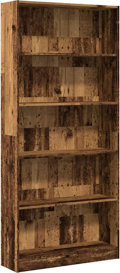 Βιβλιοθήκη Καφέ 80x24x176εκ.