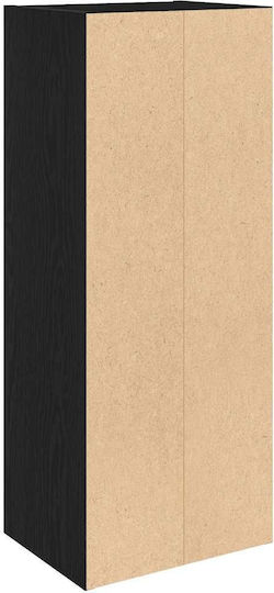 Bibliothek Schwarz Eiche 31x24x77cm