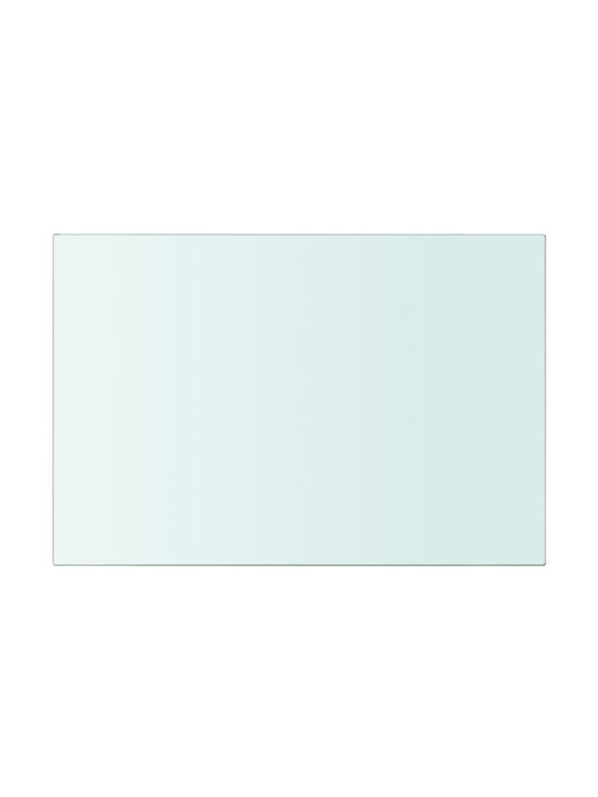 Wall Shelves Transparent 2 Pieces 20x25x0.8 cm