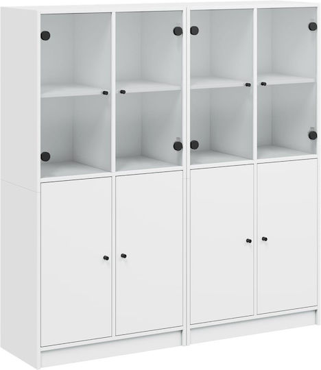 Bibliothek Weiß 136x37x142cm
