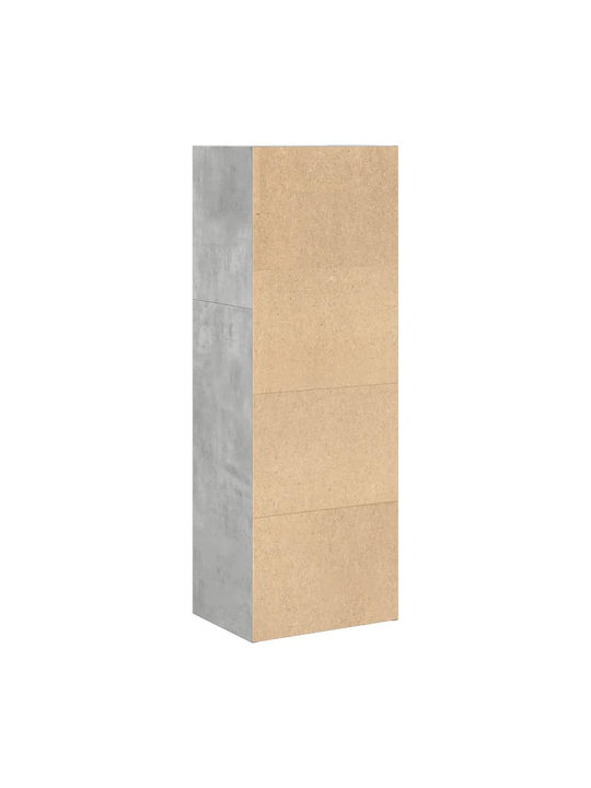 Βιβλιοθήκη Γκρι Σκυροδέματος 40x30x114εκ.