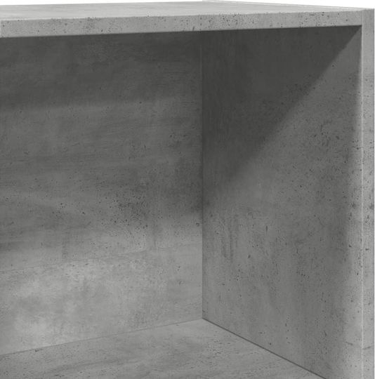 Bibliothek Grau Beton 40x30x114cm