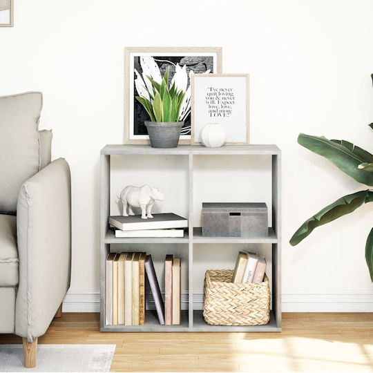 Bibliothek Grau 69.5x29x69.5cm