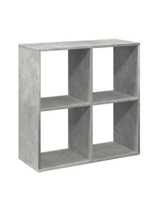 Bookcase Grey 69.5x29x69.5cm