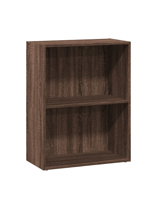 Bookcase Brown Oak 60x30x77cm