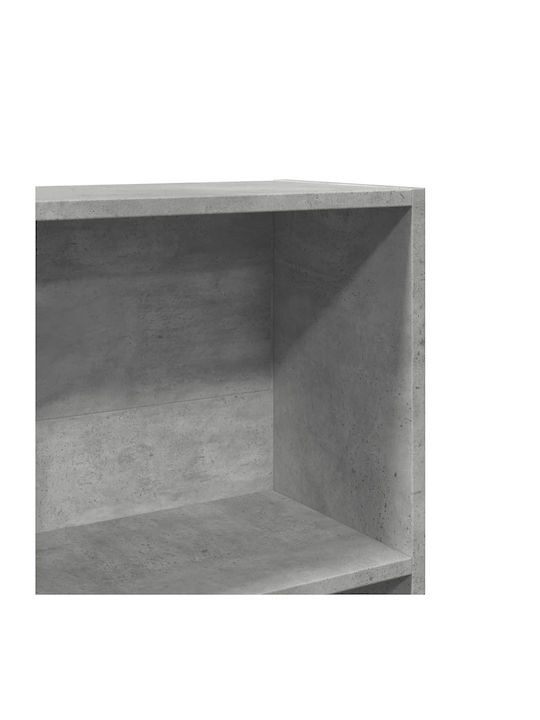 Βιβλιοθήκη Γκρι Σκυροδέματος 60x24x143εκ.