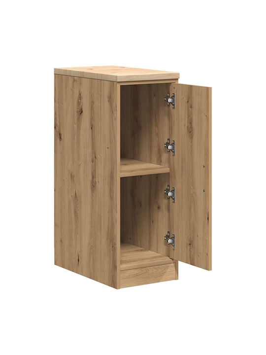 Wall Living Room Cabinet Made of Solid Wood Brown 30x51x85cm