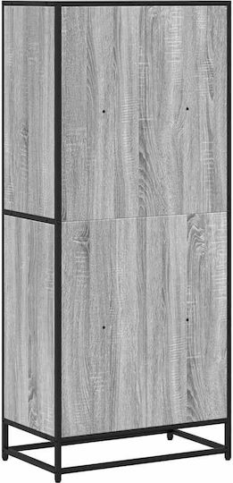 Bibliotecă Gri Sonoma 60x35x139 cm