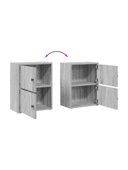 Wohnzimmer Schrank aus Spanplatte Grau Sonoma 40x24x52cm