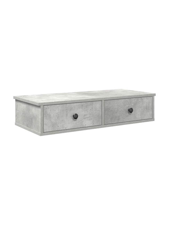 Shelf Wall Concrete Grey 80x34x17cm