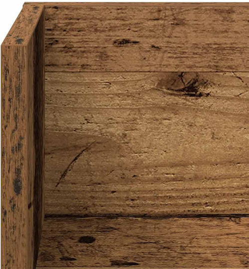 Wall Shelves Old Wood 2 Pieces 100x16.5x16.5 cm